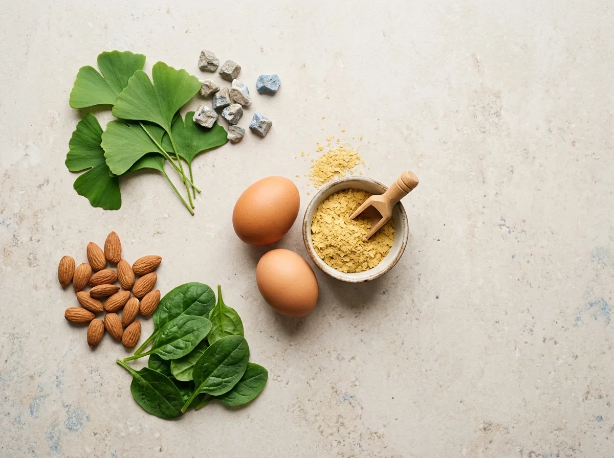 Zink och magnesium och vitamin B12 och ginkgo biloba - naturliga ingredienser för auditiv hälsa